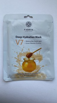 Маска для лица тканевая серия V7 витаминная с экстрактом меда Fabrik
