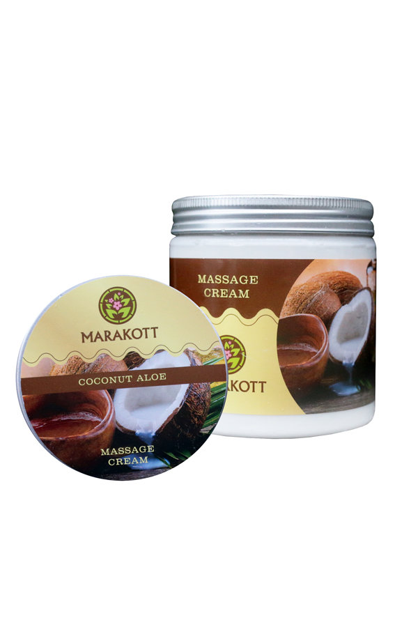 MARAKOTT Coconut Aloe massage cream/Кокос Алоэ, 0,5л
