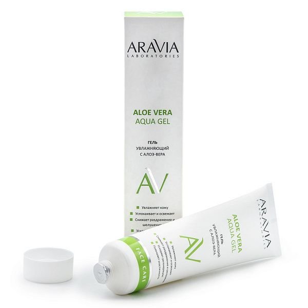Увлажняющий гель с алоэ-вера Aloe Vera Aqua Gel, "ARAVIA Laboratories", 100 мл.