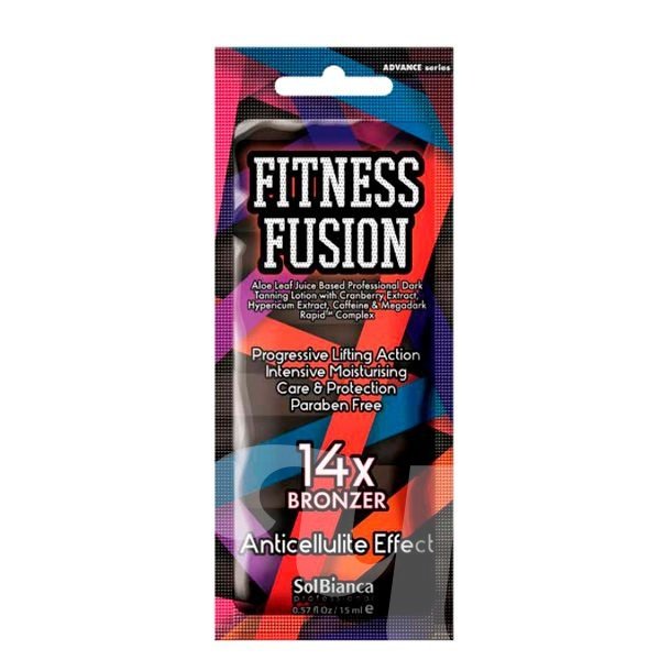Крем Fitness Fusion с экстрактом ягод клюквы, кофеином, экстрактом зверобоя и бронзаторами Чистовье 15 мл