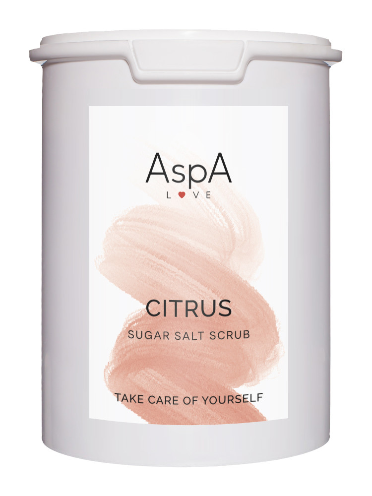 Скраб сахарно-соляной для тела Цитрус AspA Love 1000 гр