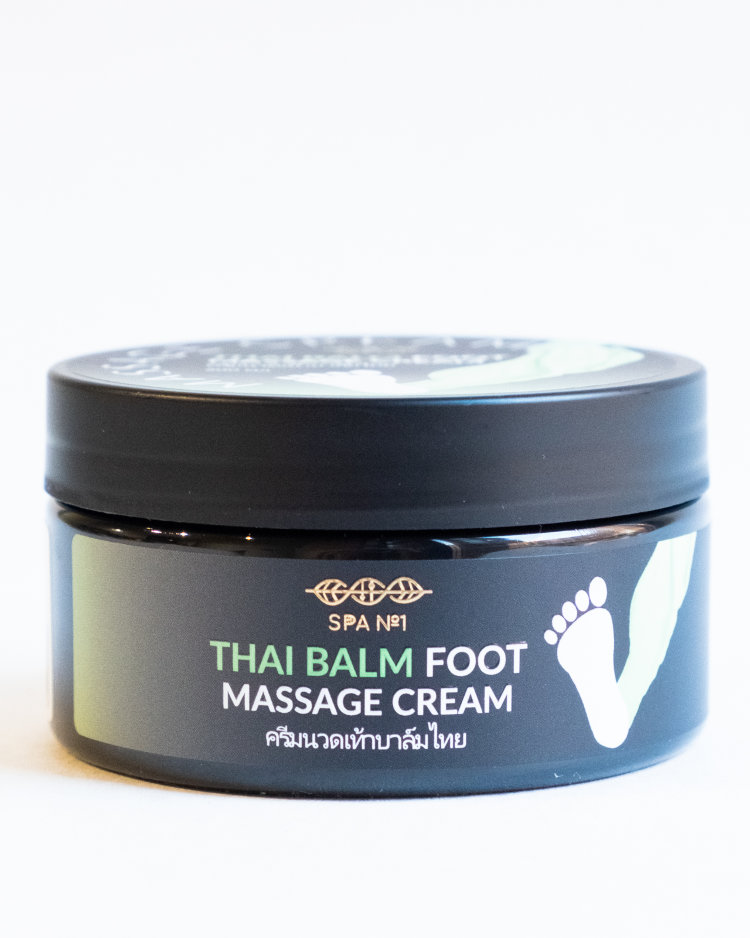 Крем для массажа ног Тайский бальзам запах и эффект зеленого бальзама СПА№1, 200 мл.