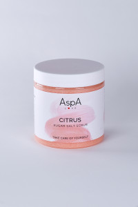 Скраб сахарно-соляной для тела Цитрус, AspA Love 500 г 