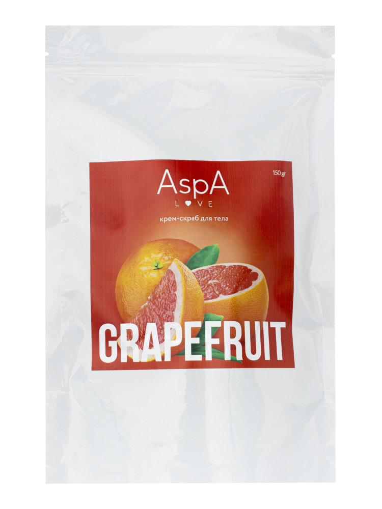 AspA Love Крем-скраб для тела Грейпфрут на абрикосовой косточке, 150 гр
