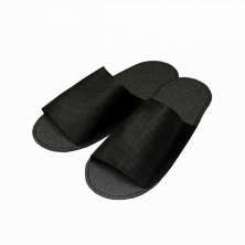 Тапочки открытые стандарт жесткая подошва 1-touch пенопропилен черный 25 пар М