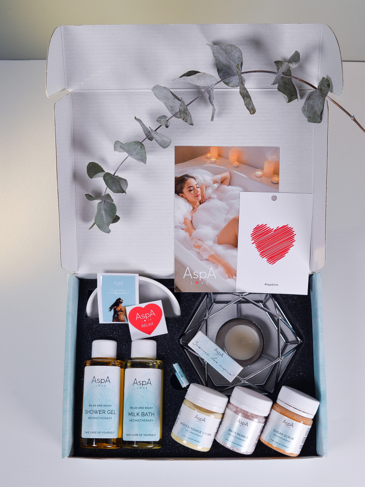 AspA Love Relax Box подарочный набор с аромалампой