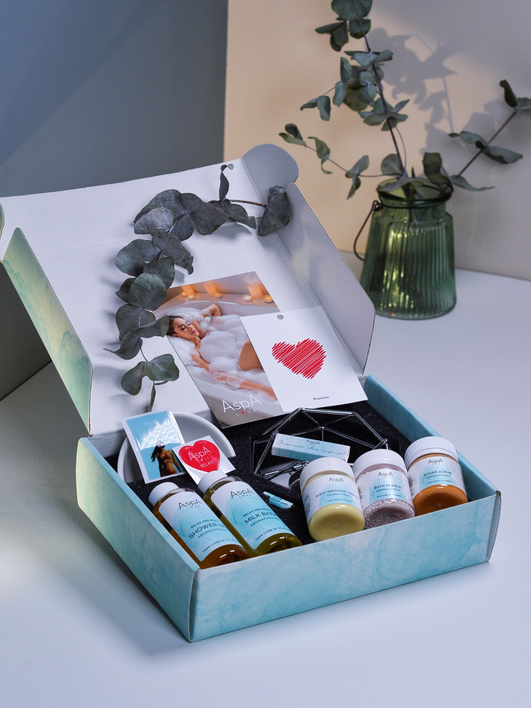 AspA Love Relax Box подарочный набор с аромалампой