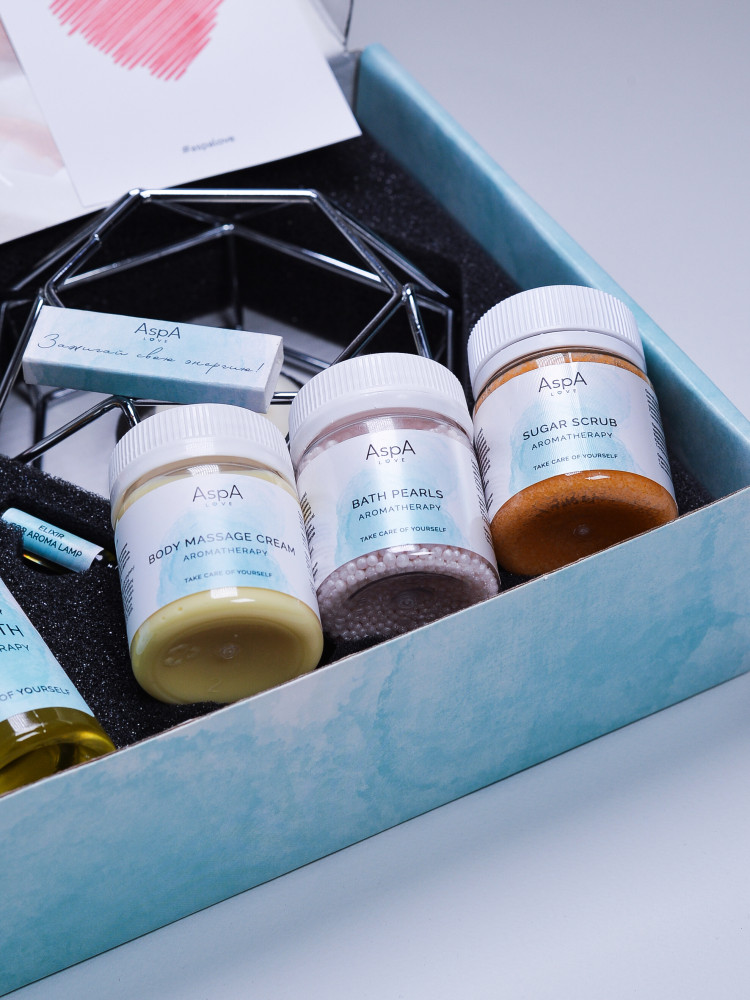 AspA Love Relax Box подарочный набор с аромалампой