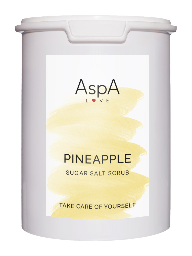 Скраб сахарно-соляной для тела Ананас AspA Love 1000 гр