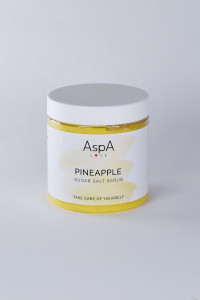 Скраб сахарно-соляной для тела Ананас, AspA Love 500 г  