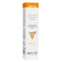 ARAVIA Professional Солнцезащитный анти-возрастной крем для лица Age Control Sunscreen Cream SPF 50, 100 мл