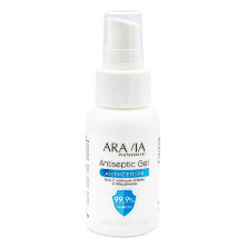 Гель-антисептик для рук с ионами серебра и глицерином Antiseptic Gel, "ARAVIA Professional" , 50мл