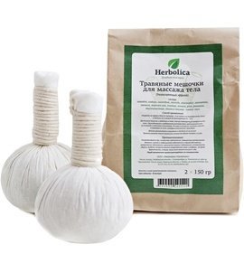 Травяной мешочек для тела (антицеллюлитный эффект) Herbolica, 200 гр. d-9 см