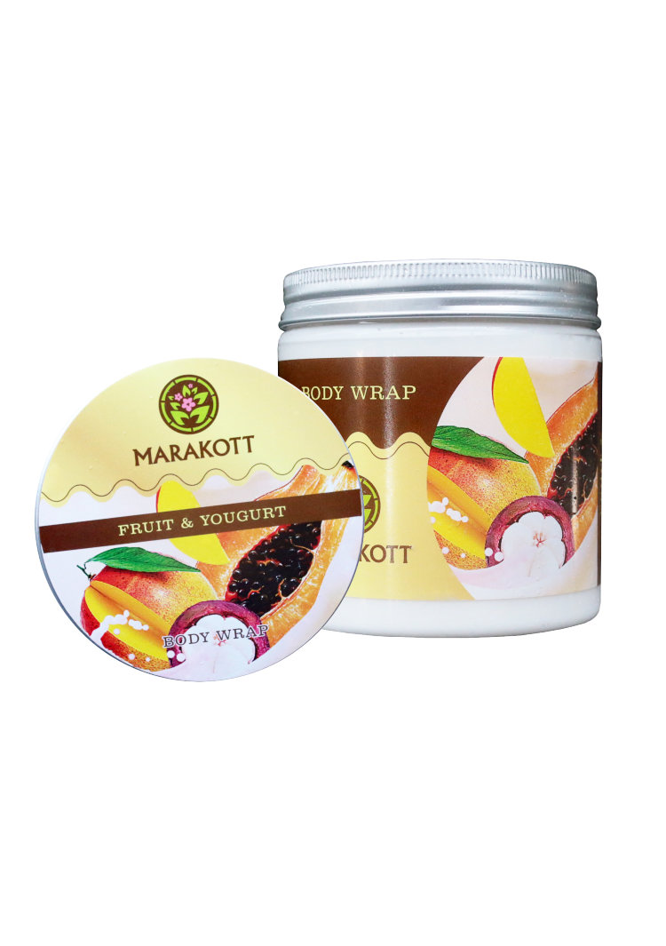 MARAKOTT Fruit&Yogurt body wrap/Фруктово-йогуртовое обертывание, 0,5л