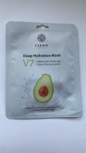 Маска для лица тканевая серия V7 витаминная с экстрактом авокадо Fabrik