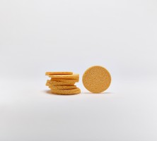 Спонж для лица (желтый, р-р 7,5 см) Чистовье, 10 шт.