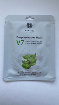 Маска для лица тканевая серия V7 витаминная с экстрактом алоэ Fabrik
