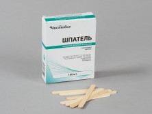 Шпатель одноразовый широкий деревянный Чистовье, 100 шт.