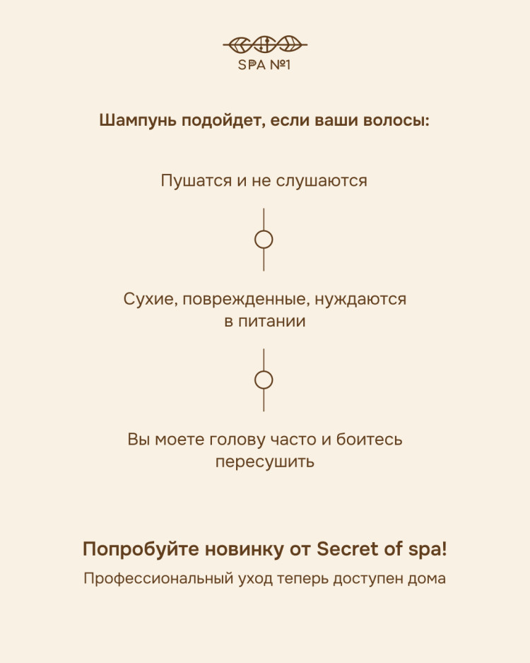 Шампунь для волос Виноград и лемонграсс разглаживающий для всех типов волос 1л SECRET OF SPA (дозатор в комплекте)