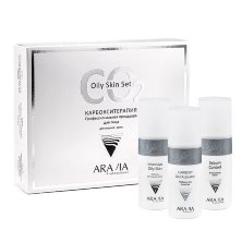 Карбокситерапия Набор CO2 Oily Skin Set для жирной кожи лица, "ARAVIA Professional",150 мл. х 3 шт.