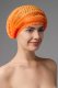 Шапочка Шарлотка одноразовая спанбонд (оранжевая) 50 шт., Чистовье