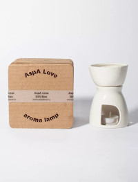 Аромалампа со съемной чашей для подогрева масла, крема и эфирных масел (в подарочной коробке)