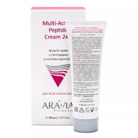 Мульти-крем с пептидами и антиоксидантным комплексом для лица Multi-Action Peptide Cream ARAVIA, 50 мл.