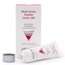 Мульти-крем с пептидами и антиоксидантным комплексом для лица Multi-Action Peptide Cream ARAVIA, 50 мл.