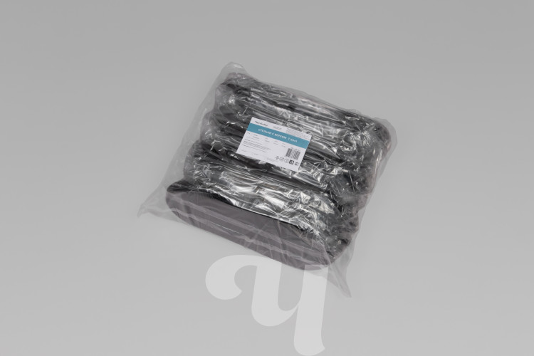 Тапочки для душа с прозрачным верхом, Черный, 25 пар/упк  Чистовье, 