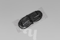 Тапочки для душа с прозрачным верхом, Черный, 25 пар/упк  Чистовье, 