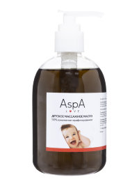 Конопляное масло детское для массажа нерафинированное Hemp seed oil AspA Love 300 мл