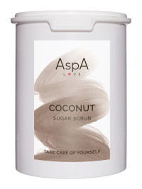 Скраб сахарный для тела Кокос  AspA Love, 1 кг.  