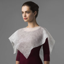 Пелерина косметологическая на завязках, 25 шт/уп