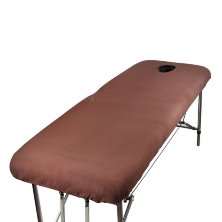 Накидка на массажный стол стандарт с отверстием (шоколад)