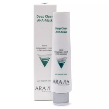 Маска очищающая с глиной и AHA-кислотами для лица Deep Clean AHA-Mask ARAVIA, 100 мл.