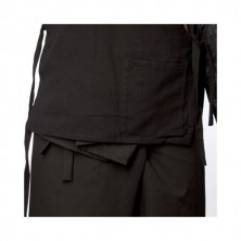 Блуза из хлопка мужская, черная