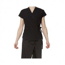 Блуза хлопок, женская черная