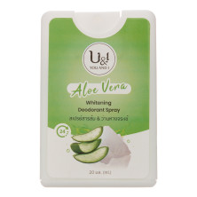 Дезодорант спрей бесцветный Алоэ Вера U&amp;I, 20 мл