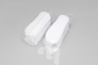 Стельки из спанбонда с открытым мысом на антискользящей подошве, Белый, 25 пар/упк Чистовье 