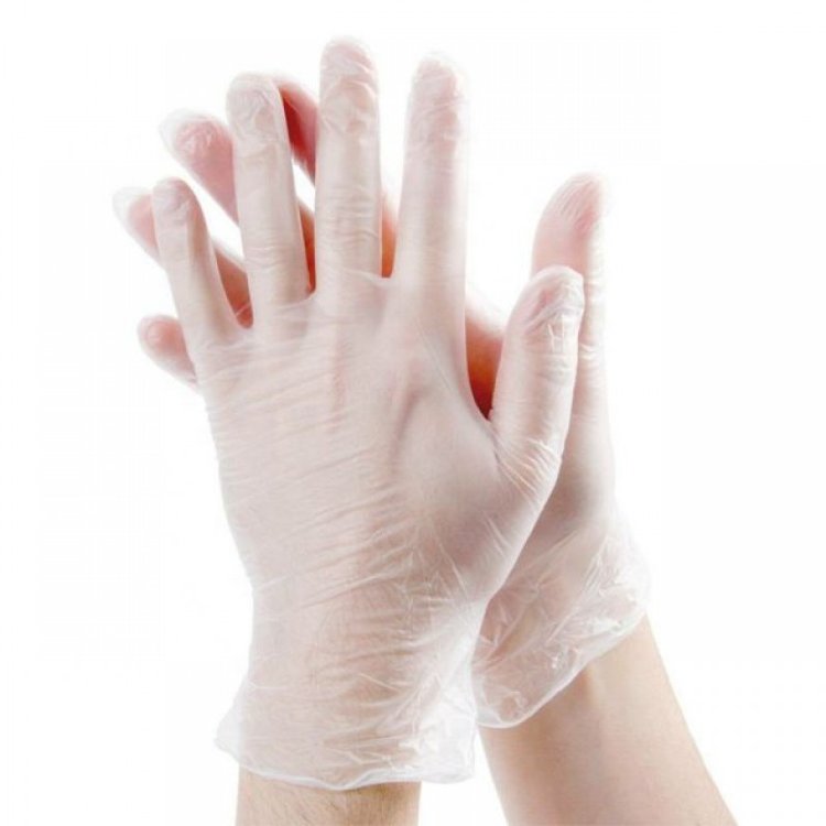 First care ВИНИЛ перчатки, неопудр кремовый, размер S, 100 шт (50 пар)