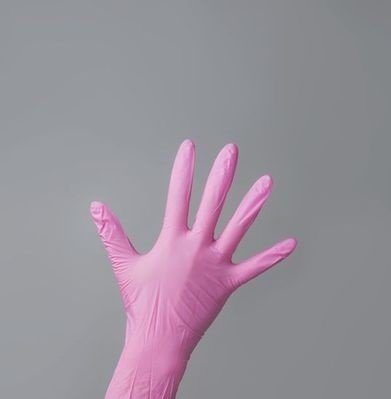 Перчатки защитные нитриловые NitriMax размер S (розовые) 100 шт (50 пар)