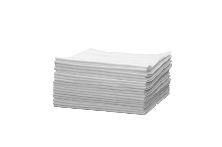 Полотенце спанлейс стандарт (белые, 45+5х90 см) Чистовье, 100 шт.