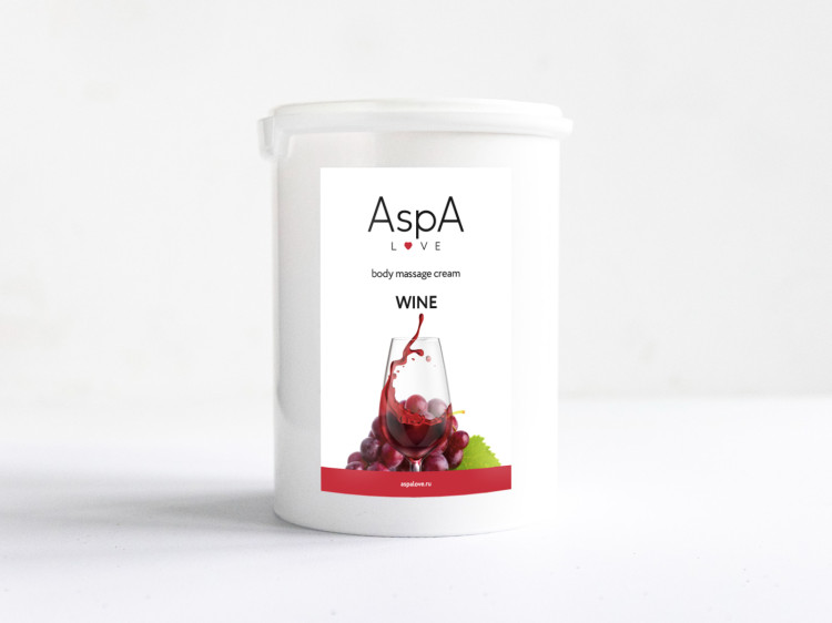 Массажный крем для тела  Вино AspA Love 1 кг 