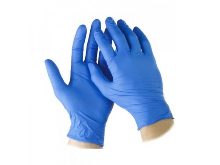 Перчатки  нестерильные, нитриловые неопудренные, размер М, 200 шт(100 пар) LN 42-42 синие