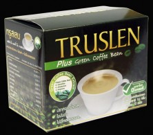 Напиток кофейный растворимый "Труслен Плюс Грин Кофе Бин" Truslen, 10 шт * 16 гр.