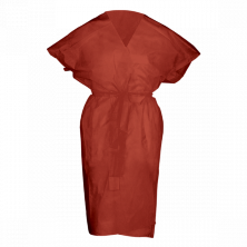 Халат &quot;Кимоно&quot; без рукавов Спанбонд Бордовый 10 шт/уп, 1-touch