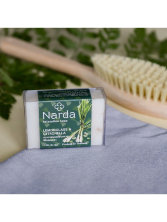 Мыло с лимонной травой 100г + Щетка для сухого массажа из натуральной щетины кабана Green Herb