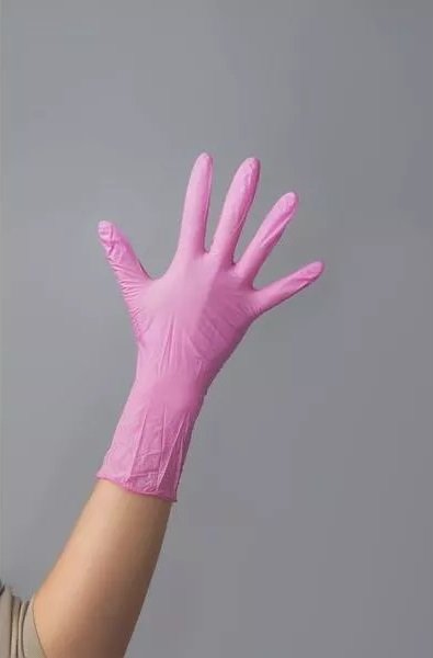 Перчатки нитриловые Nitrile Чистовье ХS 100 шт розовые