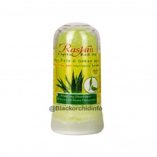 Дезодорант-кристалл с алоэ вера и зеленым чаем Rasyan, 80 гр.