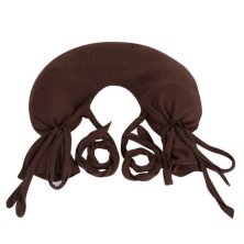 Подушка-подкова для лица с шариками (цвет шоколад)